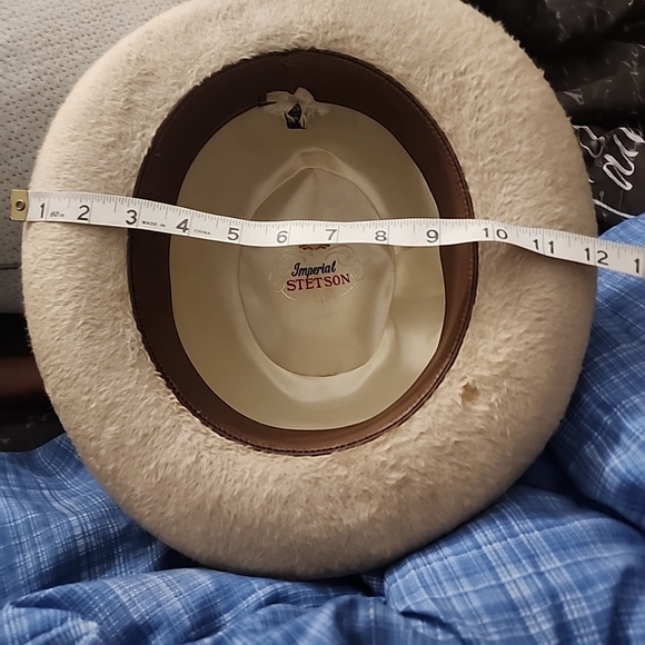 Stetson Imperial 59 7⅜  Long fur felt Fedora  Hat Tan - Picture 8 of 8